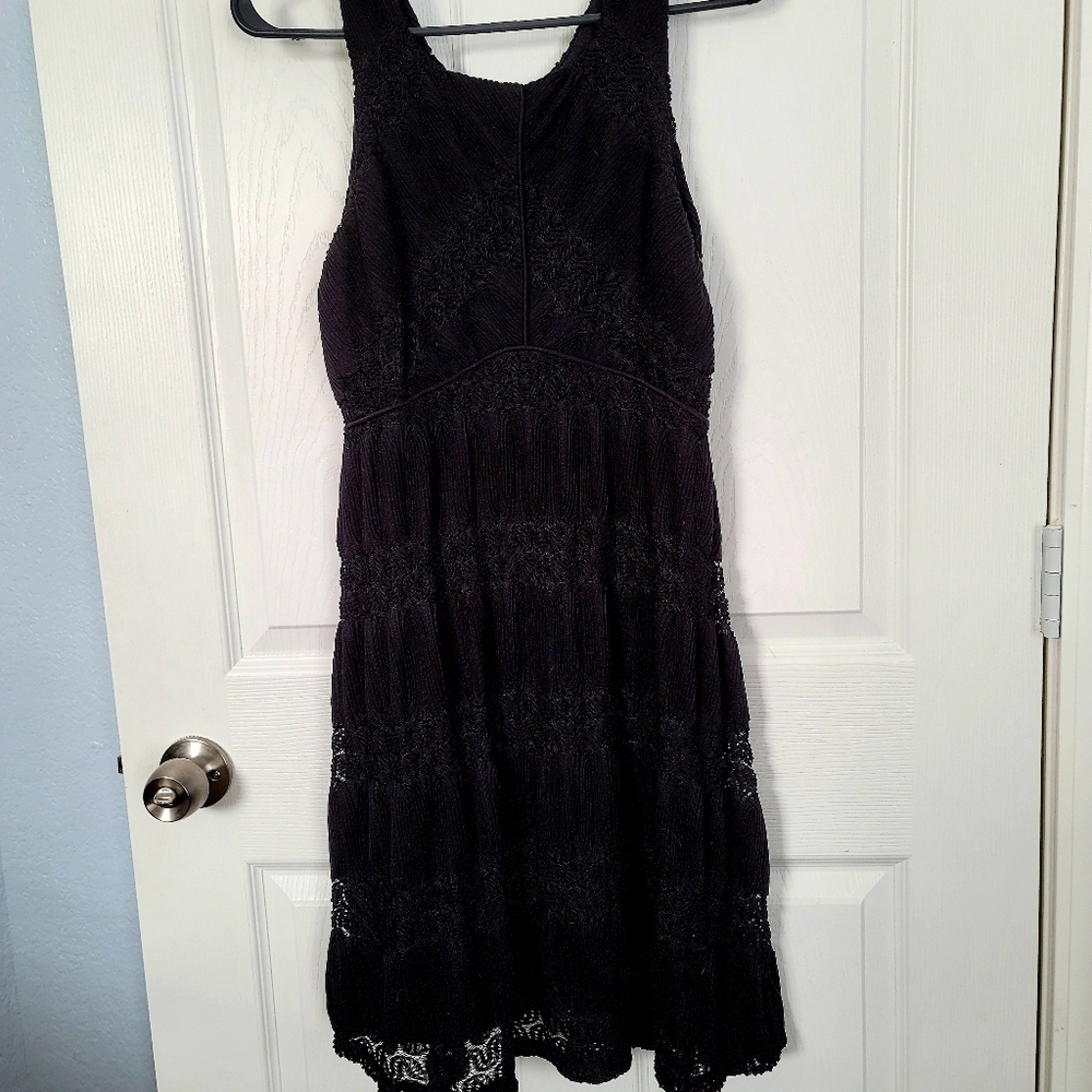 Black dress with details